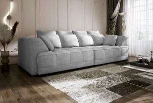 DOMO-HOME Duża sofa TIGA z elektrycznie rozkładanymi siedziskami 302x136cm| Stylowa i luksusowa Nowoczesny design do Twojego salonu Wygodna sofa rozkładana Kolor jasnoszary B APHRODITE - Sofy i kanapy - miniaturka - grafika 1