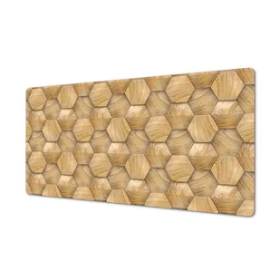 Nowoczesna winylowa mata na blat Kostki drewniane, ArtprintCave - Podkładki na biurko - miniaturka - grafika 1