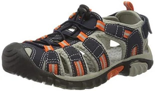 McKINLEY Unisex dziecięce półbuty Vapor II Jr. do trekkingu i wędrówek, niebieski - niebieski granatowy Dark Grey Red 923-36 EU - Buty dla chłopców - miniaturka - grafika 1