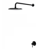 Stelaże i zestawy podtynkowe do WC - OMNIRES SYSY36 BL Y System prysznicowy podtynkowy czarny połysk - miniaturka - grafika 1