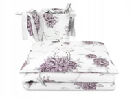 Pościel dla dzieci - Pościel dziecięca 3 częściowa z ochraniaczem 120x90 Peoania Plum Miminu - miniaturka - grafika 1