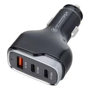 Ładowarka samochodowa USB QC 3.0 18W + 2x Typ C PD 100W+30W CC53-2C1A (Total 138W) - Akcesoria do smartwatchy - miniaturka - grafika 1