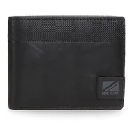 Koszulki i topy damskie - Pepe Jeans Topper Portfel Czarny 11x8,5x1 cms Skóra, czarny, Talla única, Portfel z karty - miniaturka - grafika 1