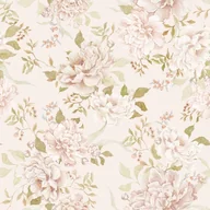 Wyposażenie pokoiku dziecięcego - Tapeta Floral Romantism - miniaturka - grafika 1