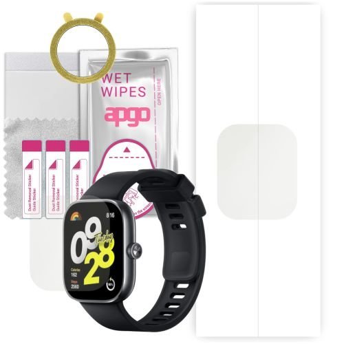 1x folia hydrożelowa MATOWA do Xiaomi Redmi Watch 4 - apgo Smartwatch Hydrogel MATTE Protection Ochrona na ekran smartwatcha