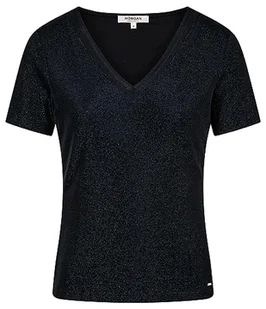 Morgan Damska koszulka z krótkim rękawem z dekoltem w serek DIWI Marine TL, granatowy, L - Koszulki i topy damskie - miniaturka - grafika 1