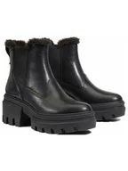Botki damskie - Timberland Skórzane sztyblety "Everleigh" w kolorze czarnym - miniaturka - grafika 1
