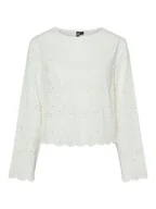 Swetry damskie - Pieces Sweter "Tarmorine" w kolorze białym - miniaturka - grafika 1