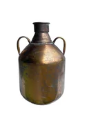 Wazony i flakony - WAZON METALOWY ZŁOTY NACZYNIE - miniaturka - grafika 1