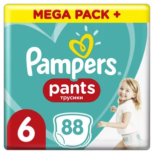 PAMPERS Pampers Pieluchomajtki Pants 6 Extra Large 88 Szt - Majtki dla dzieci - miniaturka - grafika 1