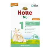 Mleko modyfikowane - HOLLE 1 BIO mleko kozie dla niemowląt od urodzenia, 400g - miniaturka - grafika 1