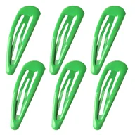 Ozdoby do włosów - Spinki do Włosów Zielone Zestaw 6 sztuk Pyki Lakierowane Lekkie Wytrzymałe - miniaturka - grafika 1