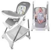 Krzesełka do karmienia - Neno Sedi Grey Krzesełko Do Karmienia Regulowane Szare - miniaturka - grafika 1