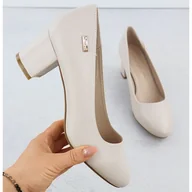 Czółenka - Czółenka na słupku cieliste Sergio Leone PB178 - miniaturka - grafika 1