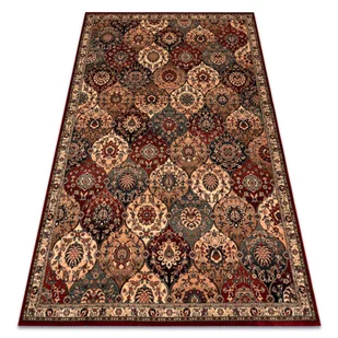Dywan wełniany KASHQAI 4373 300 orientalny, koniczyna beż / bordo beżowy 200x300 cm - Dywany - miniaturka - grafika 1