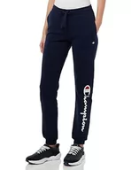 Spodnie damskie - Champion Legacy American Classics W-Maxi-Logo Light Stretch Fleece Rib Cuff damskie spodnie dresowe, Granatowy, L - miniaturka - grafika 1