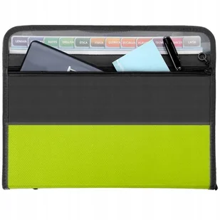 Teczka Na Dokumenty Zielony Organizer Wodoodporny 13 Przegródek + Naklejki - Meble modułowe i akcesoria Teczka Na Dokumenty Zielony Organizer Wodoodporny 13 Przegródek + Naklejki - Meble modułowe i akcesoria - miniaturka - grafika 1
