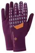 Rękawiczki sportowe męskie - RONHILL Rękawiczki biegowe AFTERHOURS GLOVE fioletowe - miniaturka - grafika 1