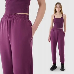Spodnie Damskie 4f Dresowe Xl Joggery Z Modalem Ttrof1010 Ss25 - Spodnie damskie - miniaturka - grafika 1