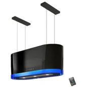 Okapy kuchenne - Maan Santina 80 Czarny - miniaturka - grafika 1