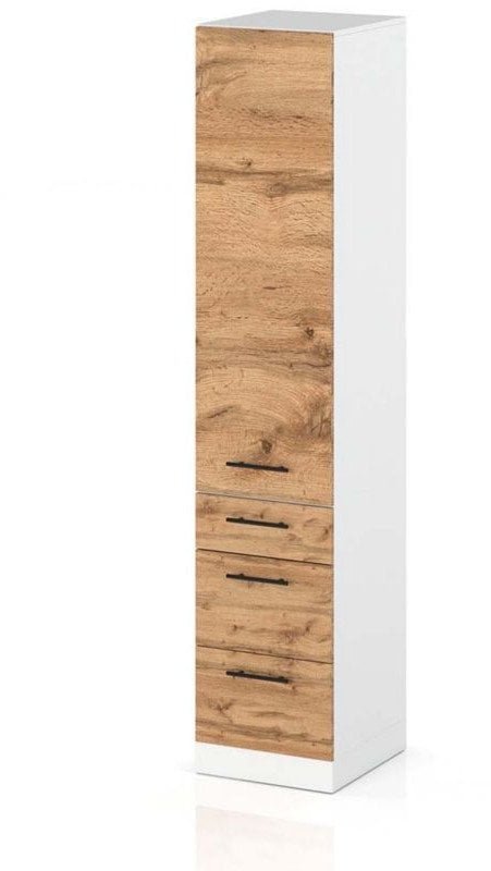 Słupek Kuchenny Stojący 40cm Szafka 3 Szuflady S40s3 Spremium Dąb Sonoma