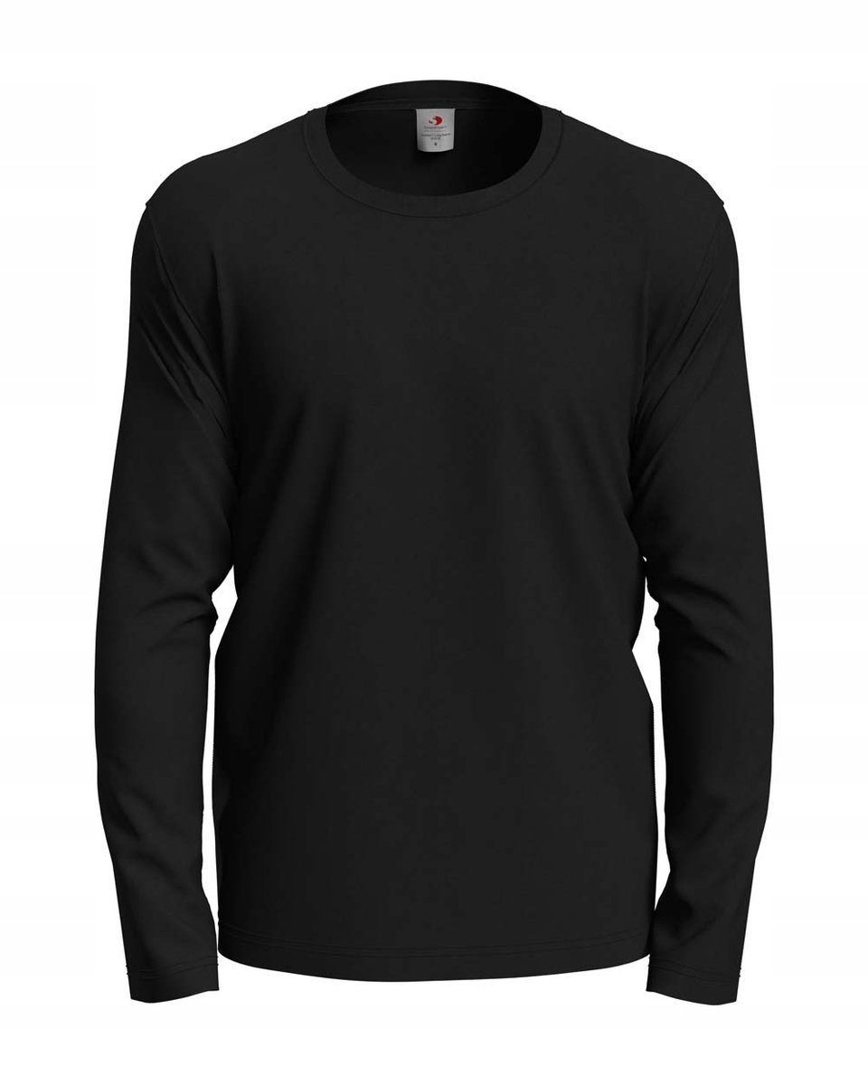 Koszulka z długim rękawem Stedman Comfort-T Long Sleeve Black Opal 3XL