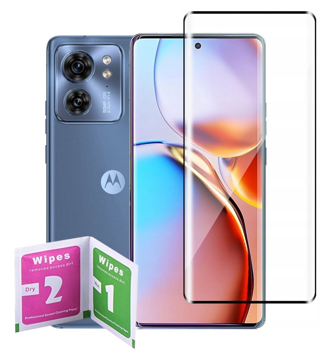 PROFILOWANE SZKŁO 3D FULL GLUE NA CAŁY WYSWIETLACZ DO MOTOROLA EDGE 40