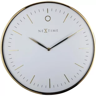 Nextime Zegar ścienny (biało-złoty) Glamour - Zegary - miniaturka - grafika 1