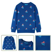 Bluzy dla dziewczynek - Bluza dziecięca - ciemnoniebieska - 104 - Bluza Dla Dziecka - miniaturka - grafika 1