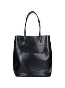 Wojas Skórzana torebka w kolorze czarnym - (S)33,5 x (W)40 x (G)18,5 cm - Torebki damskie - miniaturka - grafika 1