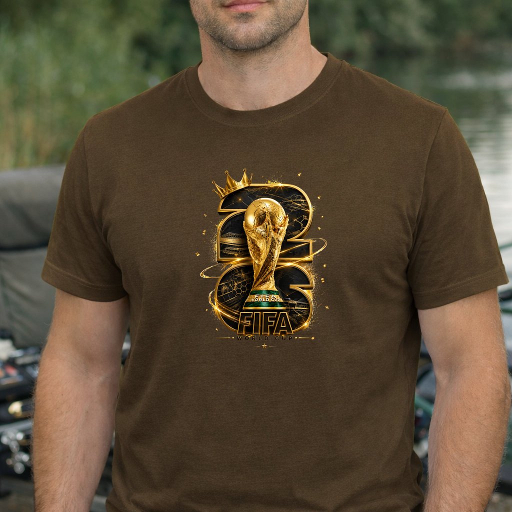 Koszulka WORLD CUP 2026 kolor brązowy rozmiar L