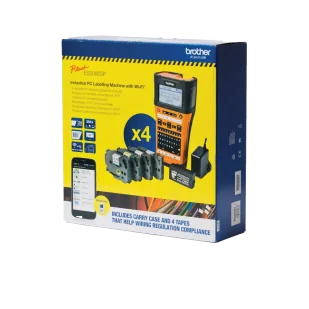 PT-E550WSP - Ręczna drukarka etykiet P-Touch z szerokością taśmy TZe do 24mm - Drukarki kart i etykiet - miniaturka - grafika 2