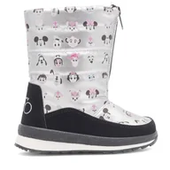 Buty dla dziewczynek - Śniegowce Disney 100 AW23-214D100 Srebrny - miniaturka - grafika 1