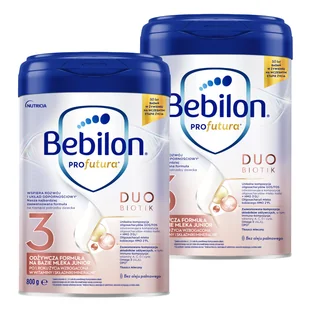 Zestaw Bebilon Profutura DuoBiotik 3, odżywcza formuła na bazie mleka, po 1 roku, 2 x 800 g - Mleko modyfikowane Zestaw Bebilon Profutura DuoBiotik 3, odżywcza formuła na bazie mleka, po 1 roku, 2 x 800 g - Mleko modyfikowane - miniaturka - grafika 1