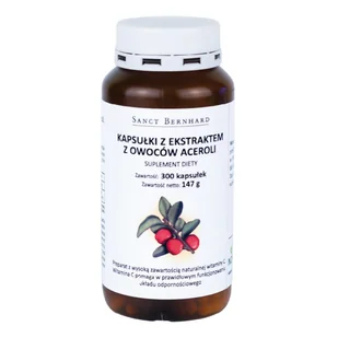 Sanct Bernhard Acerola kapsułki - Bernhard - 300kaps 02441 - Witaminy i minerały Sanct Bernhard Acerola kapsułki - Bernhard - 300kaps 02441 - Witaminy i minerały - miniaturka - grafika 2