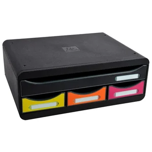 Organizer na biurko Toolbox z 4 szufladami, wielokolorowy - Niszczarki - miniaturka - grafika 3