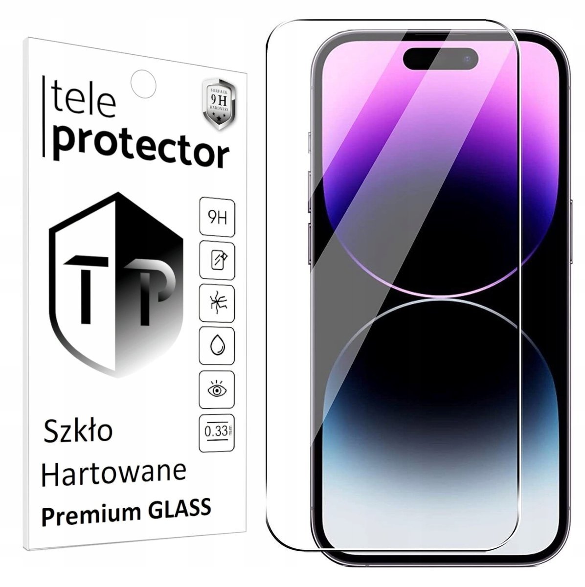 SZKŁO HARTOWANE do Apple iPhone 16 PRO MAX I MOCNY KLEJ PREMIUM GLASS 9H