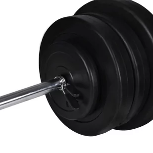 Ławka do ćwiczeń ze stojakiem, sztangą i hantlami, 60,5 kg Lumarko! - Ławki treningowe - miniaturka - grafika 11