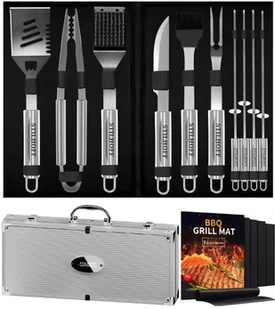 Zestaw akcesoria do GRILLA STILHOFF STRONG sztućce 16szt 10+Walizka+5xmata - Akcesoria do grilla - miniaturka - grafika 1