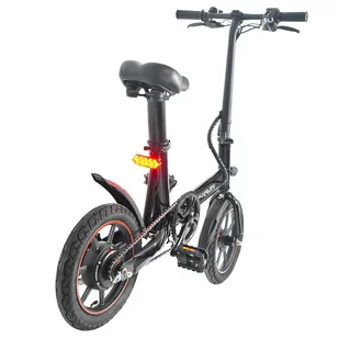 Lekki rower elektryczny Happyrun HR-X40 - 350W 6Ah Bateria 14'' Opony 25km/h - Czarny - Rowery elektryczne - miniaturka - grafika 3