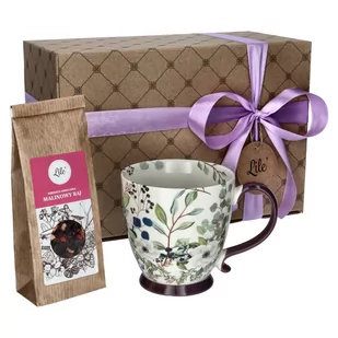 Filiżanka porcelanowa z herbatą Malinowy Raj Lile Bellis LI-073G - Filiżanki - miniaturka - grafika 1