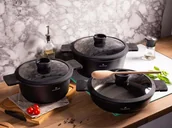 Zestawy garnków i patelni - Komplet garnków indukcja gaz nieprzywierające Valdinox Expert 3,5/4,5/6 l - miniaturka - grafika 1