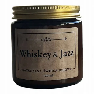 Naturalna Świeca zapachowa Whiskey & Jazz 120 ml - Świece - miniaturka - grafika 1
