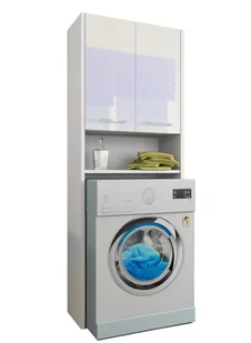 Szafka nad pralke LUNA 64 cm  POŁYSK AKRYL - Szafki łazienkowe - miniaturka - grafika 1