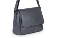 Torebki damskie - Torebka Skórzana Vera Pelle Bafta Antracyt - miniaturka - grafika 1