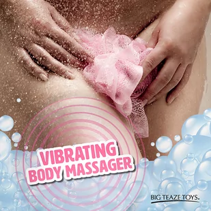 Big Teaze Toys Wibrująca gąbka do kąpieli Big Teaze Toys Bath Sponge Vibrating Fioletowy - Rękawice i gąbki do kąpieli - miniaturka - grafika 7