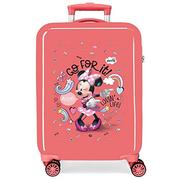 Walizki - Disney Minnie Lovin Life Walizka kabiny Różowy 38x55x20 cms Sztywne ABS Zamknięcie kombinowane boczne 34L 2 kg 4 Podwójne koła Bagaż ręczny, Różowy, Walizka kabinowa - miniaturka - grafika 1