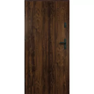 Drzwi zewnętrzne stalowe wejściowe Stark RC3 orzechowe 80 lewe OK Doors Trendline - Drzwi zewnętrzne - miniaturka - grafika 1