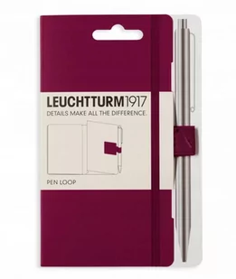 LEUCHTTURM1917 PEN LOOP Szlufka na długopis BORDOW - Zestawy piśmiennicze - miniaturka - grafika 1