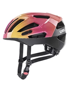 Uvex Kask rowerowy "Gravel" w kolorze różowo-pomarańczowym - Kaski rowerowe - miniaturka - grafika 1